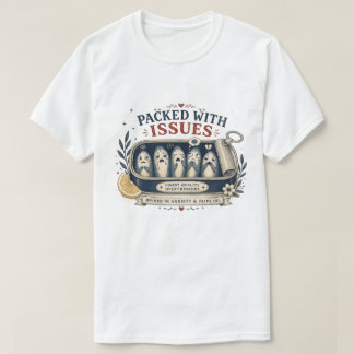 Mit Problemen Vollgestopfte Lustige Sardinen Einge T-Shirt