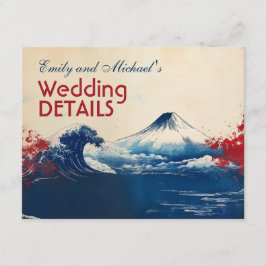 Mit QR-Code Japonesque Harmonie mit Fuji Begleitkarte