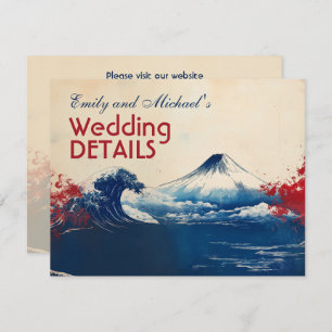 Mit QR-Code Japonesque Harmonie mit Fuji Begleitkarte