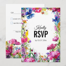 💍 mit QR-Code: RSVP-Karte Einladung