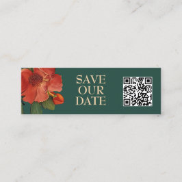 🌹 mit QR Rose Romantik: Jugendstil-Splendor Telefonnummerkarte