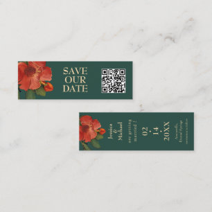 🌹 mit QR Rose Romantik: Jugendstil-Splendor Telefonnummerkarte