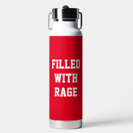 Mit Rage gefüllt Trinkflasche