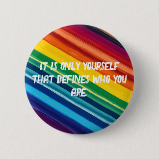 mit Regenbogenfarben Button
