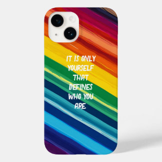 mit Regenbogenfarben Case-Mate iPhone 14 Hülle