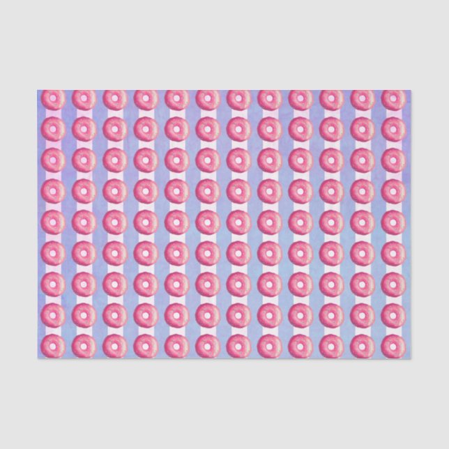 Mit rosafarbenem Zuckerguss und Sprinklen auf Stre Seidenpapier (Vorderseite)