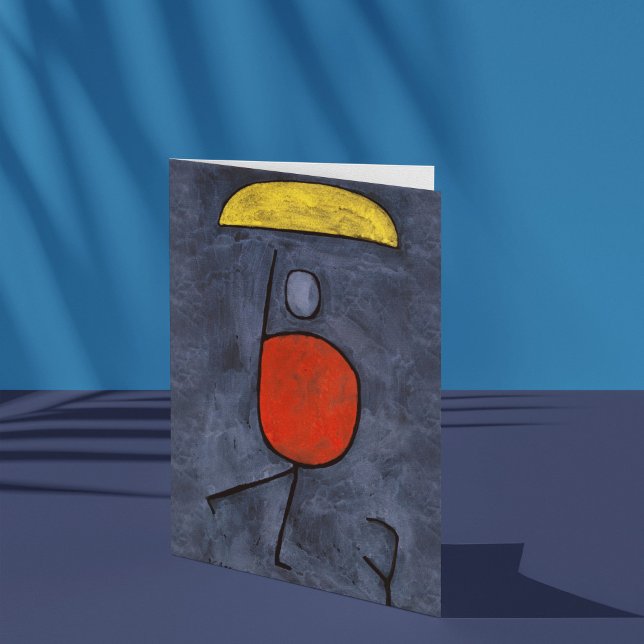 Mit Schirm von Paul Klee, Abstrakte Kunst Karte (Von Creator hochgeladen)