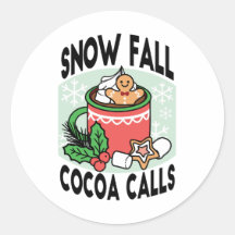 Mit Schneefall-Kakaoanrufen wärmen - Winter Drink