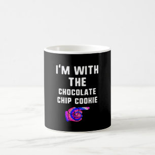 Mit Schokolade Chip Cookie Gefärbte Krawatte Hallo Kaffeetasse