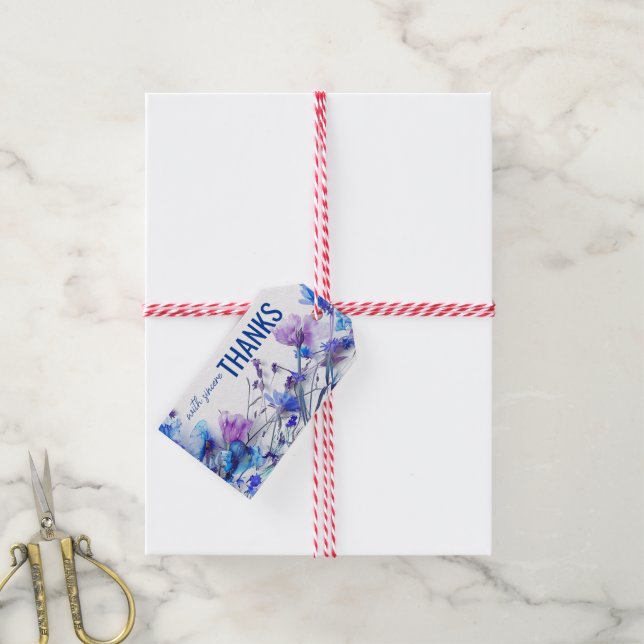 💍 mit Sincere Dank Cornflower Dreamscape Geschenkanhänger (Mit Garn)