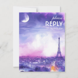 Mit Song Request Amour Éternel RSVP-Karte RSVP Karte