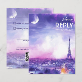 Mit Song Request Amour Éternel RSVP-Karte RSVP Karte