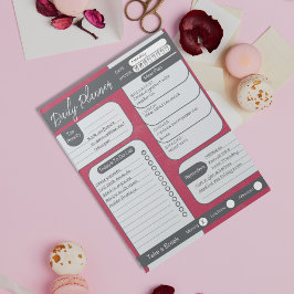 Mit Stil organisieren | Fett-Ablenkplaner Notizblock