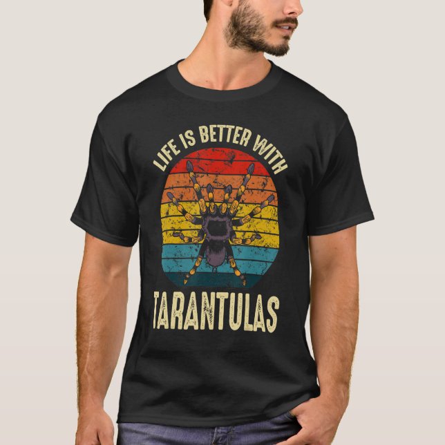 Mit Tarantulas Retro Spider Owner T-Shirt (Vorderseite)