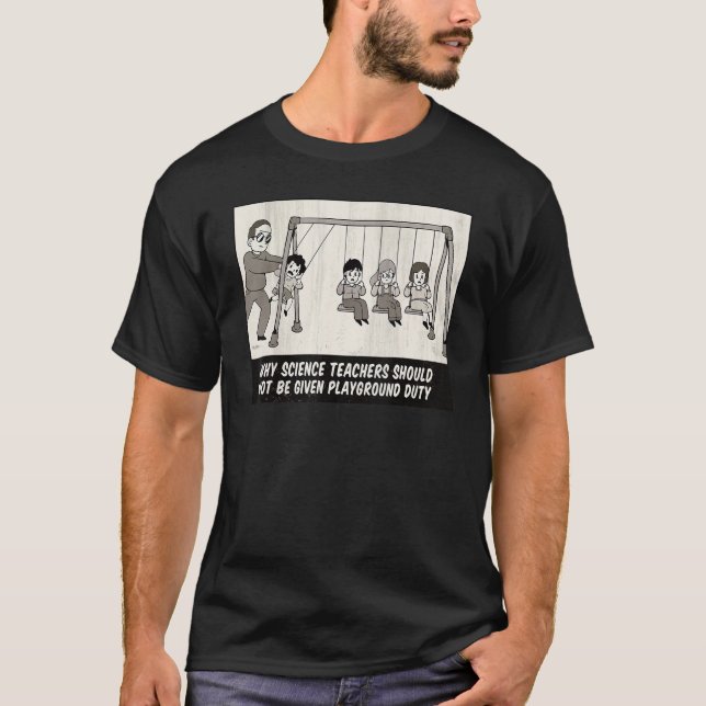 Mit Teacher Kids schwingt Newton's Wiege T-Shirt (Vorderseite)