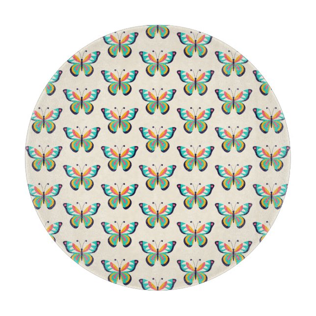 Mit Text Butterfly Schneidebrett (Vorderseite)