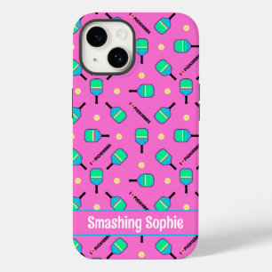 Mit Text pastellel I Liebe Pickleball pink iPhone Case-Mate iPhone 14 Hülle