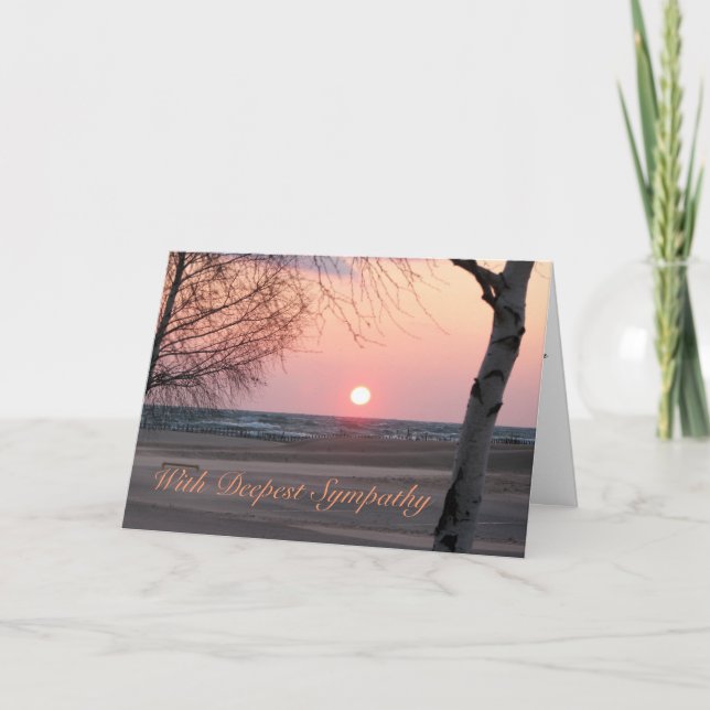mit tiefem Beileid Karte (Vorderseite)