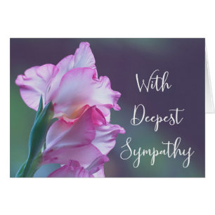 Mit tiefstem Beileid Gladiolus