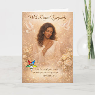 Mit tiefstem Mitgefühl — Order of the Eastern Star Karte