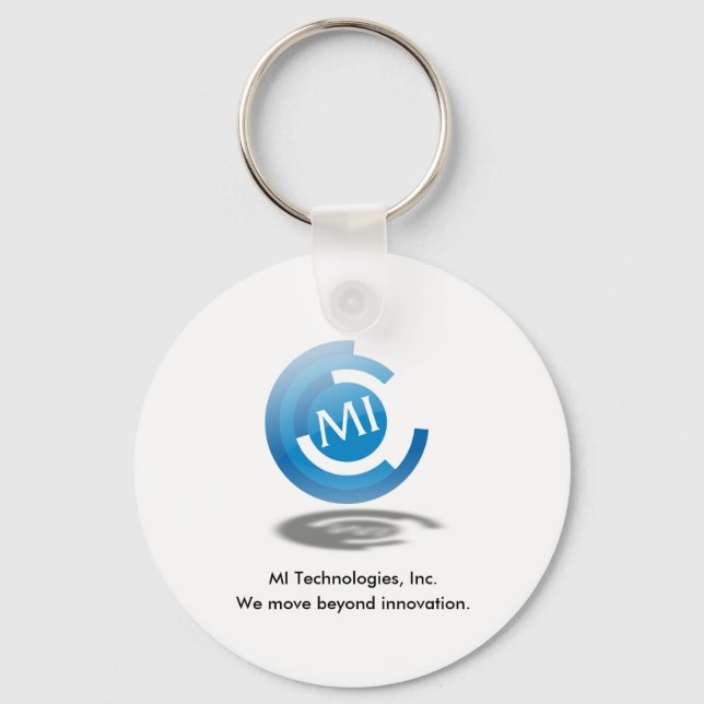 MIT-Tilt-Logo und Slogan-Schlüsselanhänger Schlüsselanhänger (Vorderseite)