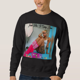 MIT TINTE GESCHWÄRZTER MAMA-ENTWURF LANA LEE SWEATSHIRT