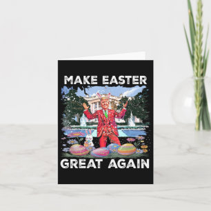 Mit Trump und Bunny Ostern wieder großartig machen Karte