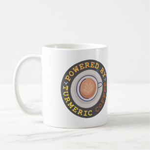 Mit turmerischem Kaffee versorgt Kaffeetasse