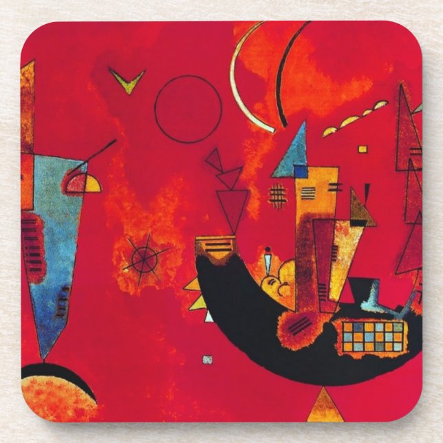 Mit und Gegen, 1929 by Wassily Kandinsky Getränkeuntersetzer (Vorderseite)