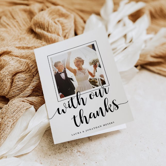 Mit unserem Dank | Hochzeitsszenario Foto Vielen D Dankeskarte (Von Creator hochgeladen)