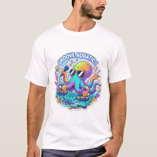 Mit unserem Funky Octopus DJ T-Shirt machen Sie Ih