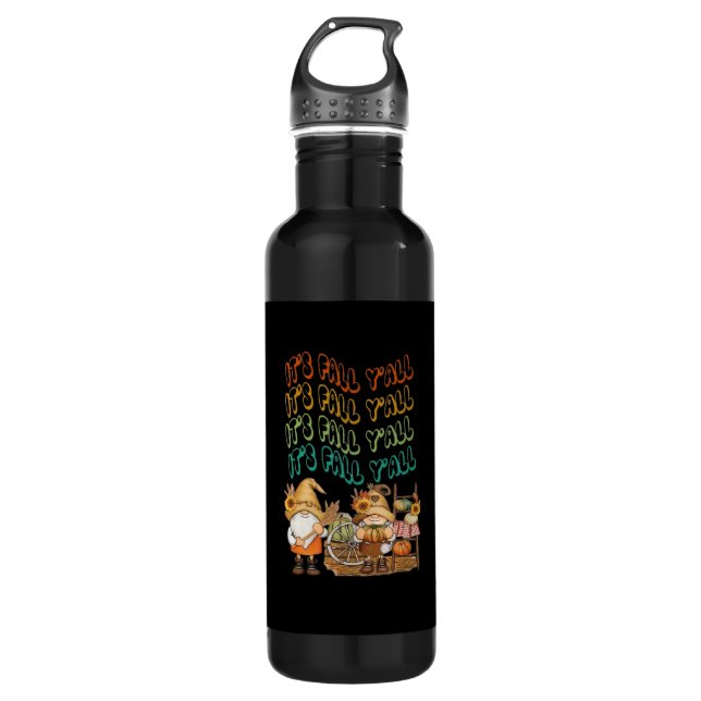 Mit unserem "It's Fall Y'all"-Design werden wir wi Edelstahlflasche (Vorderseite)