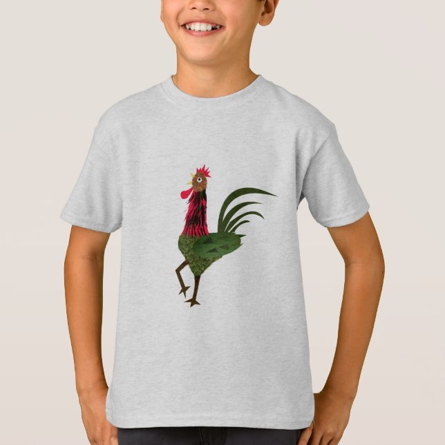 Mit unserem Rooster können Sie Ihre Kinder für den T-Shirt (Vorderseite)