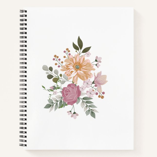 Mit unserem Spiral-Bound-Notebook Inspiriert werde Notizbuch (Vorderseite)