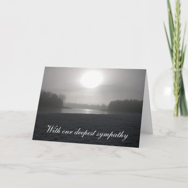 Mit unserem tiefsten Beileid Karte (Vorderseite)