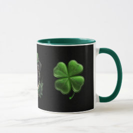 "Mit unserer St. Patrick's Mops Tasse das Glück sc