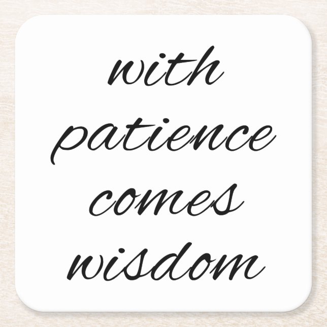 Mit Untersetzer von PatientPaper (Vorderseite)