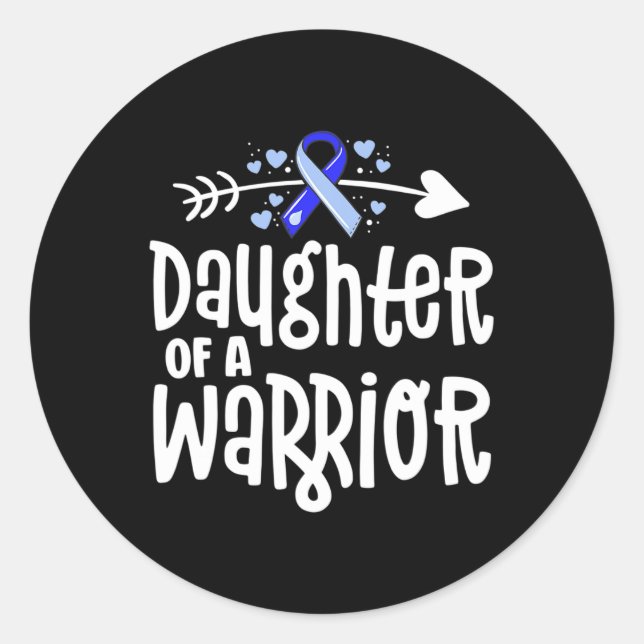 mit Unterstützung einer Warrior Hydrocephalus Awar Runder Aufkleber (Vorderseite)