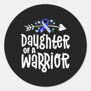 mit Unterstützung einer Warrior Hydrocephalus Awar Runder Aufkleber