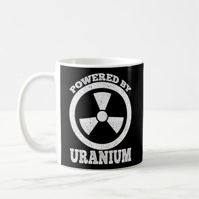 Mit Uran Nuklearer Ingenieur Kaffeetasse (Links)