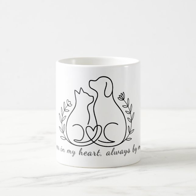 Mit vier Freunden ist das Leben besser - mit indiv Kaffeetasse (Mittel)