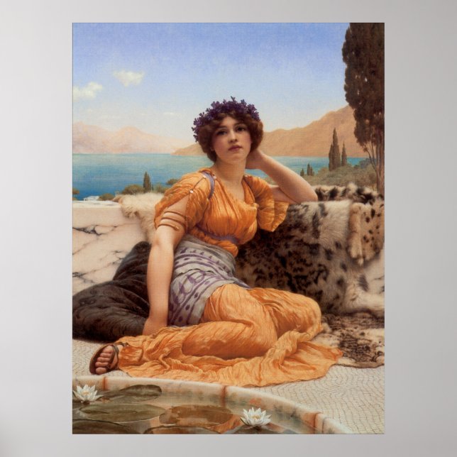 Mit Violets Wreathed und Robe von Saffron Hue Poster (Vorne)