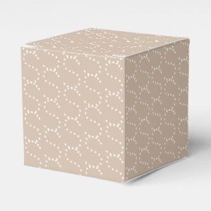 Mit w/Initial, Weißbrief, beige Geschenk anpassen Geschenkschachtel
