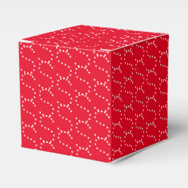 Mit w/Initial, Weißbuchstaben, rotes Geschenk anpa Geschenkschachtel