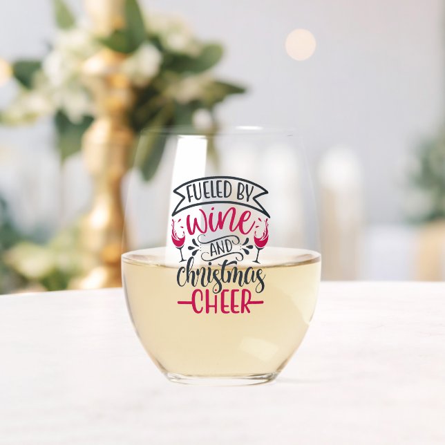 Mit Wein und Weihnachtswein gespeist Stemless Wein Weinglas Ohne Stiel (Insitu (Hochzeit))