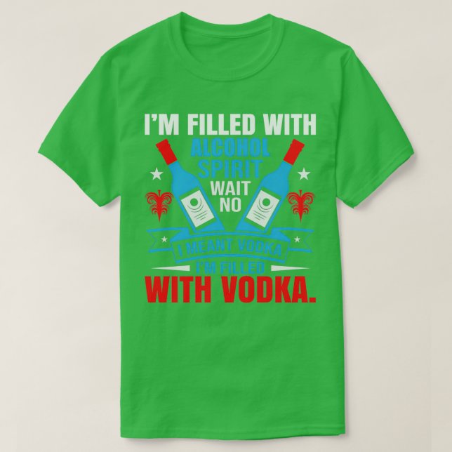 Mit Wodka überzogen T-Shirt (Design vorne)