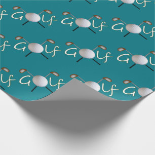 Mit Ziegeln gedecktes Golf-Packpapier Geschenkpapier