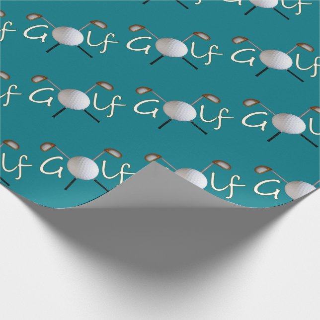Mit Ziegeln gedecktes Golf-Packpapier Geschenkpapier (Ecke)