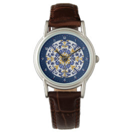 Mit Ziffern 💙 💟 Atemberaubenden Azulejos Armbanduhr