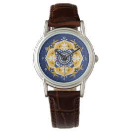 Mit Ziffern schöne Azure Blossom Armbanduhr